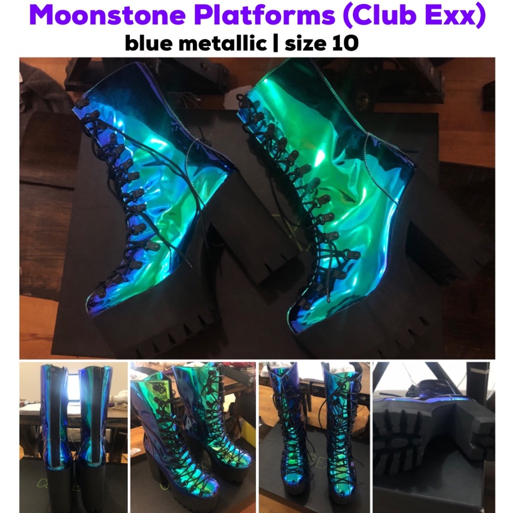 Moonstone Platform Boots by Club Exx